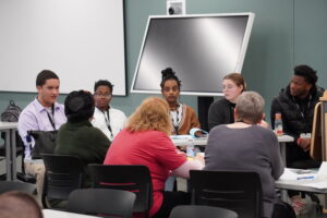 Picture of Dater High School students fielding judges questions