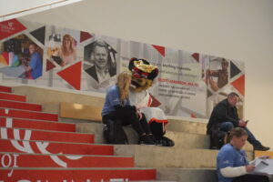 Image of the UC Bearcat dressed as a Philosopher at 2nd Annual Greater Cincinnati Regional