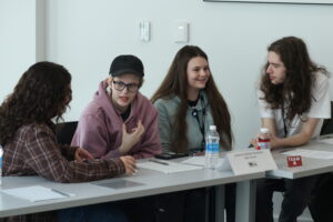 Students from Gamble Montessori School in a preliminary round.