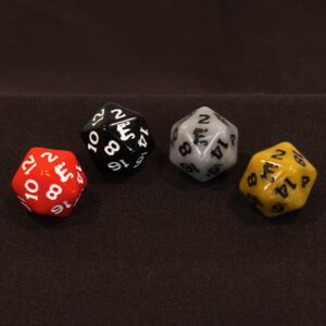 Ethics & Dragons Custom D20 Dice