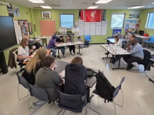 Picture of preliminary round of CPS Ethics Bowl